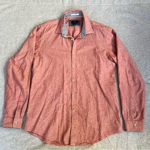 ZARA Men’s Fancy Oxford Button Down with collar.